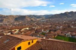 Cusco, Peru. Remnants of the ancient Incan city still remain. The Spanish demolished most of it but you can still spot the ancient foundations here and there