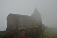 The abandoned church in the Bokor National Park